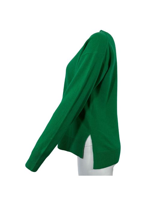 MAGLIA DONNA VERDE A GIROCOLLO ESSENTIEL STUDIO | LMD012VERDE